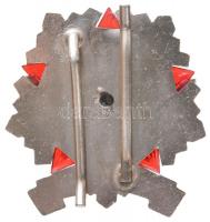 ~1970. "Járőrparancsnok" ezüstözött, zománcozott fém jelvény (38x37mm) T:2