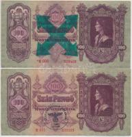1930. 100P (4x) közte "*E", hamis nyilaskeresztes és "Standschützen Batalion 084 Werm...