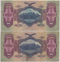 1930. 100P (4x) közte "*E", hamis nyilaskeresztes és "Standschützen Batalion 084 Werm...