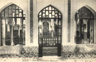 Algiers, Alger; Intérieur dHabitation Mauresque / interior of a Moorish home