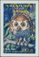 Nocturnal animals stamp-booklet, Éjszakai állatok bélyegfüzet
