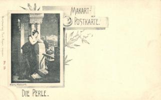 Die Perle / Makart-Postkarte No. 38. floral art postcard s: Hans Makart