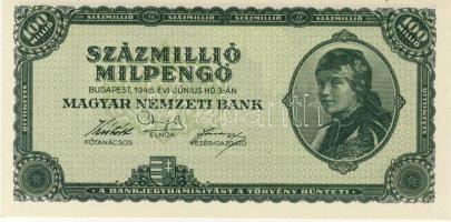 1946. 100.000.000Milp. (2x) színvariáns T:I