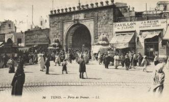 Tunis, Porte de France, Pavillon des Fleurs / gate, flower shop, shop of J.A. Meyer