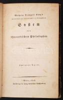 Wilhelm Traugott Krug: System der theoretischen Philosophie. Zwenter Theil. Rechtslehre. Wien, 1818, Franz Härter`sche Buchhandlung. Korabeli kopottas félvászonkötésben.