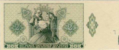 1940. 2P csak hátlapi fázis, jobb ívszél + illesztőkereszt és színpróba T:I