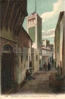 Algiers, Alger; 'La Rue et la Mosquée Sidi-Ramadan' / street, Sidi-Ramadan mosque