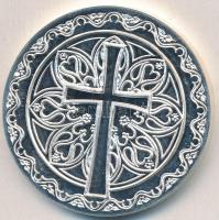 DN "Szent László" ezüstözött fém emlékérem (42,5mm) T:PP ujjlenyomat, felületi karc