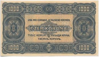 1923. 1000K "8 FILLÉR - NYOLC FILLÉR" felülnyomással T:II