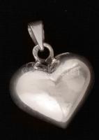 Ezüst szívfüggő, jelzett, Ag., 3,2gr. /Silver heart pendant, marked, Ag. 3,2gr