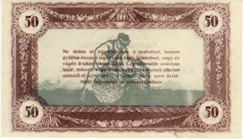 1920-as évek eleje 50K vásárlási visszatérítés "Kalocsai Hangya fogy. és ért." T:I-