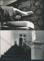 cca 1985 Molnár Csikós Virág fotósorozata a kollégiumi életről, 13 db vintage fotóművészeti alkotás, 14,5x22 cm