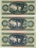 10Ft 1949. T:II+ Csak egyszer hajtva! 1957,1960,1962,1969,1975. T:I