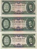 10Ft 1949. T:II+ Csak egyszer hajtva! 1957,1960,1962,1969,1975. T:I