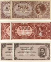 1946. 5klf infla pengő bankjegy (2x) T:I,II+