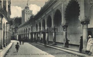 Algiers, La Grande Mosque, Rue de la Marine / mosque, street