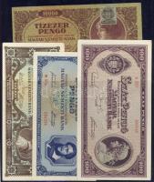 Pengő-infla gyűjtemény jobbakkal 41klf db T:I,I-,II+,II, kevés III