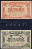 Pengő-infla gyűjtemény jobbakkal 41klf db T:I,I-,II+,II, kevés III