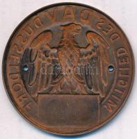 Németország DN "Düsseldorf Alpesi Klub" számozott Br plakett (53mm) T:2 függesztés céljábó...