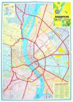 cca 1960-80 Retró Budapest térképek,3db, különböző méretben és minőségben