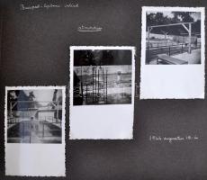 1944 Fotóalbum a lipótmezei elmegyógyintézetben dolgozó hölgy 56 felvétele fotóalbumba gyűjtve, kb. ...