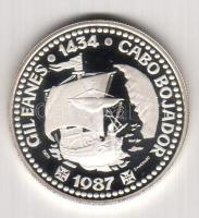 Portugália 1987. 100Esc "Cabo Bojador-hajó" Ag T:PP