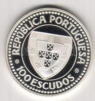 Portugália 1987. 100Esc "Cabo Bojador-hajó" Ag T:PP