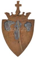 ~1930. "Szegedi Piarista Gimnázium" zománcozott Br jelvény (58x35mm) T:2,2- forrasztott tű
