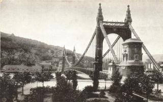 Budapest, Erzsébet híd, kiadja a Magyar Földrajzi Intézet 139. sz.