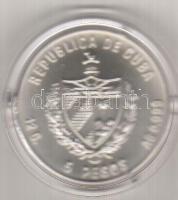 Kuba 1981. 5P "Nina-hajó" Ag T:1 Tanúsítvánnyal