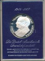 NSZK 1975. "Német-amerikai barátsági emlékérem - Harry S. Truman, Konrad Adenauer / A berlini l...