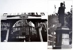 cca 1980 Giltán Tivadar budapesti városképek, 4 db pecséttel jelzett, feliratozott vintage fotó,12x3...