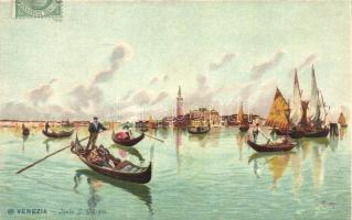 Venice, Venezia; Isola S. Giorgio, litho s: Menegazzi (EK)