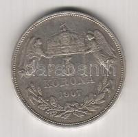 1907. 5K Ag T:3 kis ph