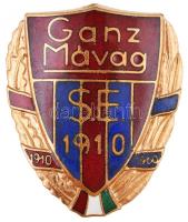 1960. &quot;Ganz Mávag S.E. 1910 - 1960&quot; zománcozott fém jelvény (50x42mm) T:2