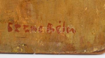 Czene jelzéssel: Női portré. Olaj, farost, keretben, 42×35 cm