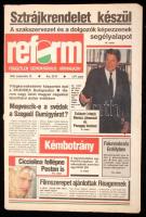 1988 Reform, Független Demokratikus Hírmagazin, 1/P1 szám. Első szám! pp.:48, 31x21cm