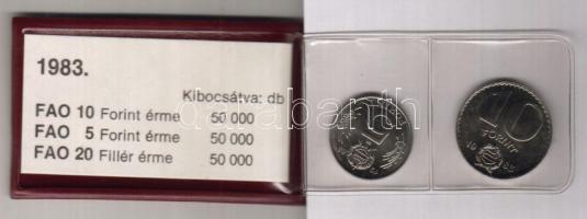 1983. 20f,5Ft,10Ft "FAO" T:PP Eredeti tokban, tanúsítvánnyal!