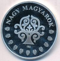 Ifj. Szlávics László (1959-) DN "Nagy Magyarok / Liszt Ferenc" ezüstözött Cu emlékérem (40...