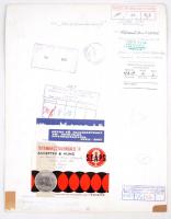 cca 1961 Dezső Pál (Kecskemét): Őszi táj, feliratozott, kiállítási emlékjegyekkel ellátott vintage f...