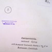 cca 1970 Gebhardt György (1910-1993): Mezőgazdaság, feliratozott vintage fotóművészeti alkotás, 30x4...