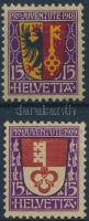 1918-1919 Pro Juventute 2 stamps, 1918-1919 Pro Juventute 2 klf bélyeg