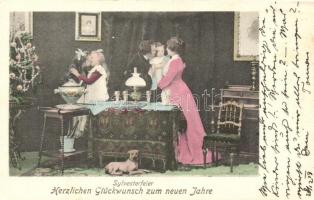 'Herzlichen Glückwunsch zum neuen Jahre' / New Year, celebrating family (EK)