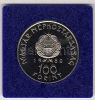 1980. 100Ft "Szovjet-magyar közös űrrepülés" T:PP Eredeti MNB plasztiktokban!