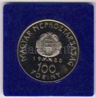 1980. 100Ft "Szovjet-magyar közös űrrepülés" T:PP Eredeti MNB plasztiktokban!