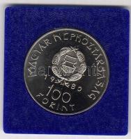 1980. 100Ft "Szovjet-magyar közös űrrepülés" T:BU Eredeti MNB plasztiktokban!