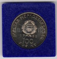 1980. 100Ft "Szovjet-magyar közös űrrepülés" T:BU Eredeti MNB plasztiktokban!