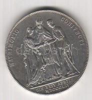 Ausztria 1854. 1G Ag "Házassági emlék" T:2 ph