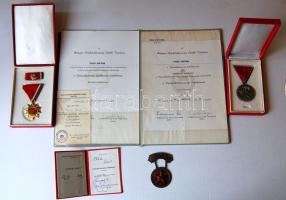 4db szocialista kitűntetés+igazolvány