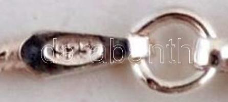 Ezüst(Ag) lánc ezüstbe foglalt kagylómozaik függővel, jelzett, h: 42 cm, br: 18,3 g